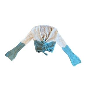 Elisa Cavaletti mohair blend flare bell sleeve knit sweater women's size small